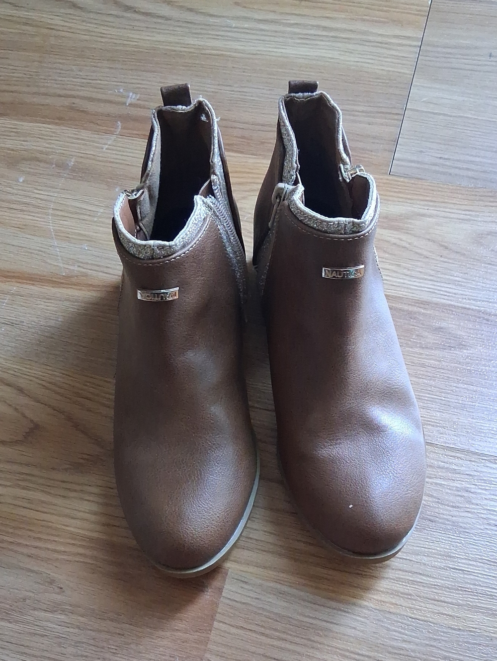 Nautica Kids Brown Chelsea Ankle Boots